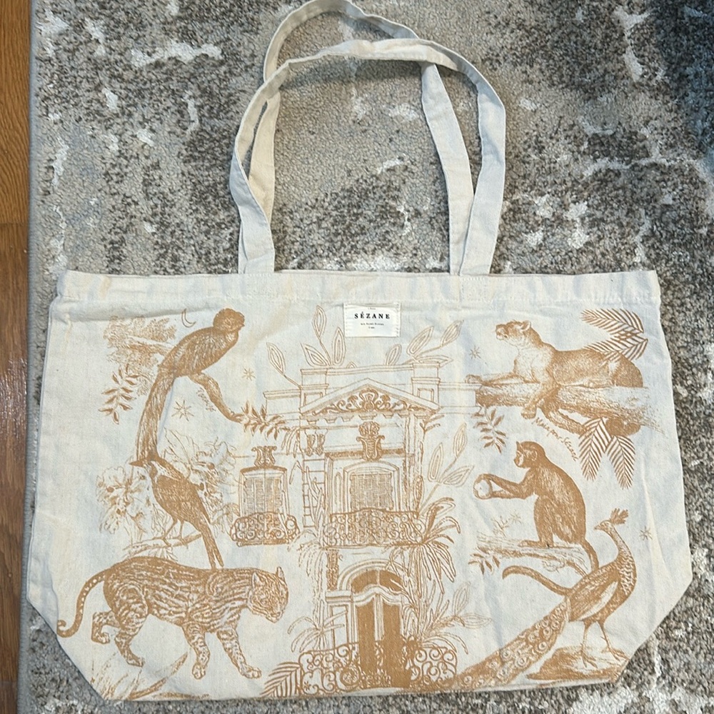Sézane tote bag ((has been used once and washed)
